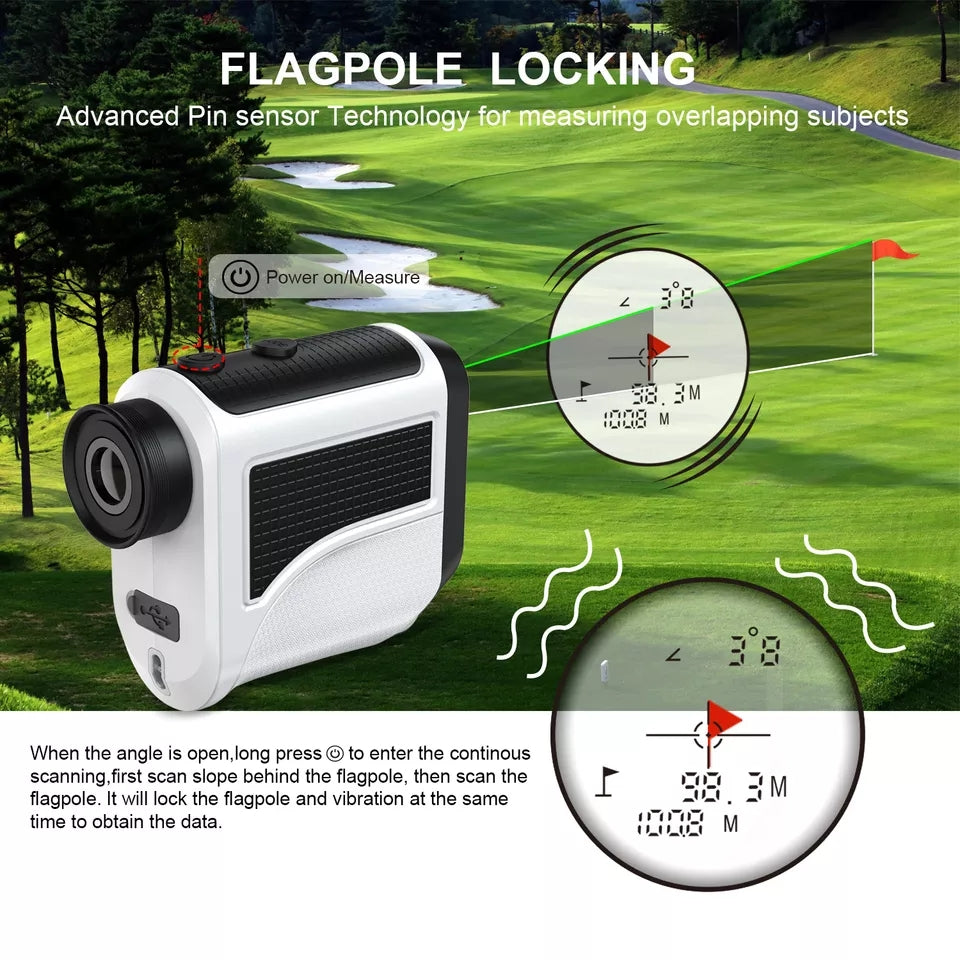 Golf Rangefinder 6.5X Laser Range Finder 450 Yards
