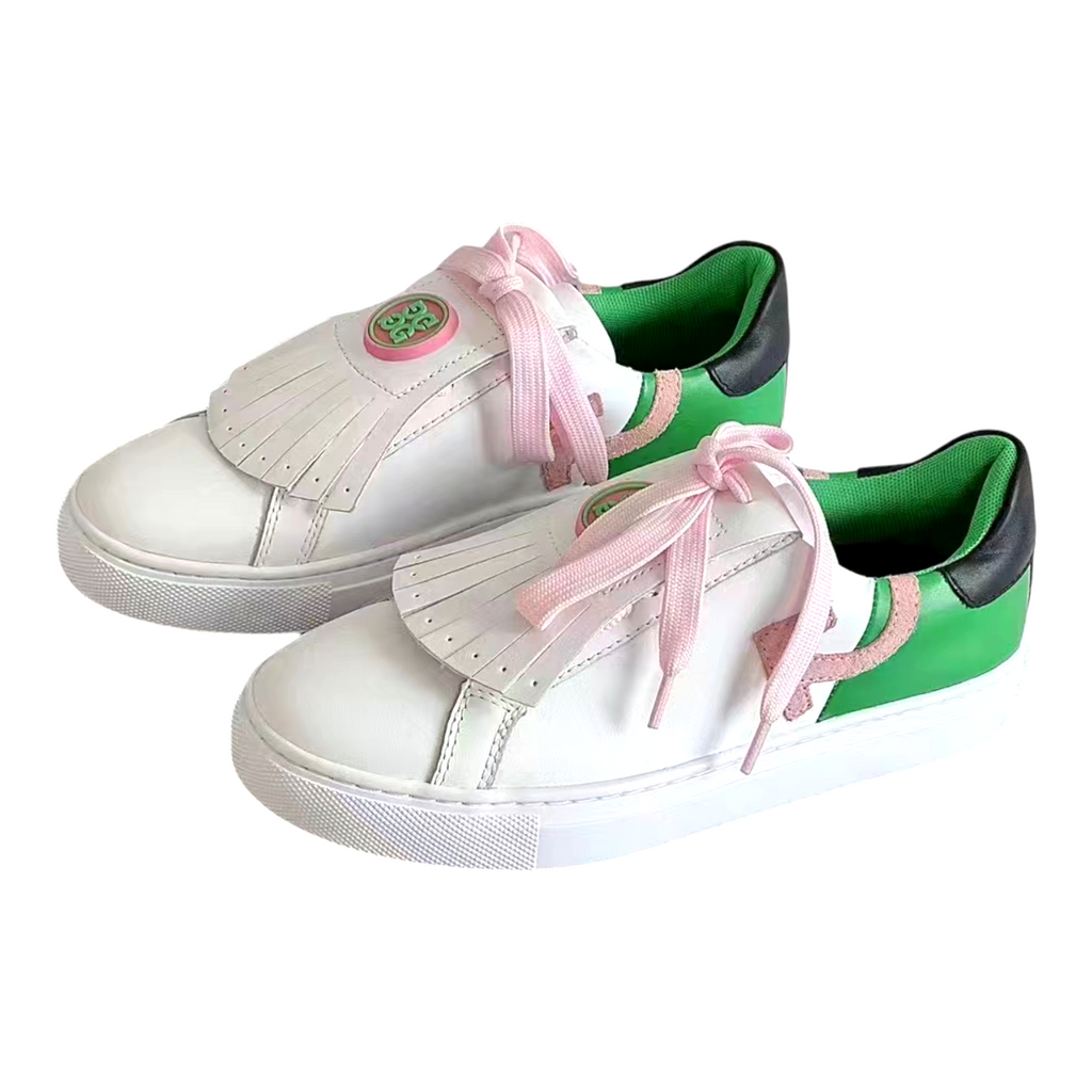 G/FORE Snow Leather Color Block Quarter G Kiltie Durf Golf Shoes