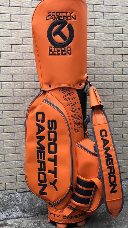 Scotty Cameron Circle T Milled Putters Staff Cart Bag Orange Gray 6 Way Dividers