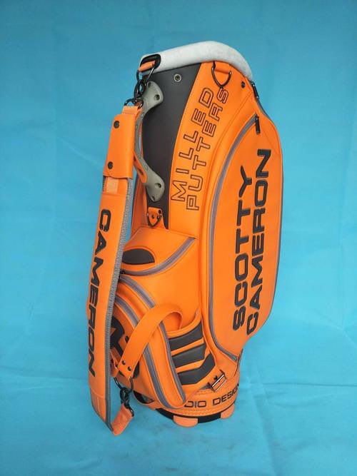 Scotty Cameron Circle T Milled Putters Staff Cart Bag Orange Gray 6 Way Dividers