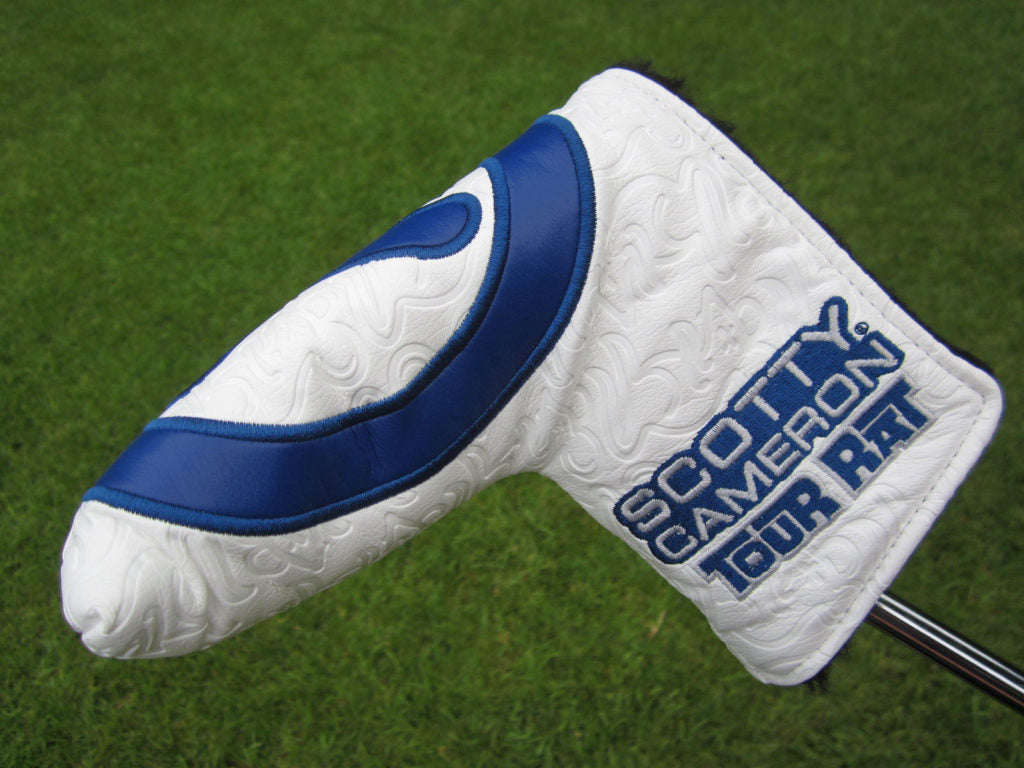 Scotty Cameron Tour Only White & Navy Blue “Tour Rat” Industrial Circle T Headcover