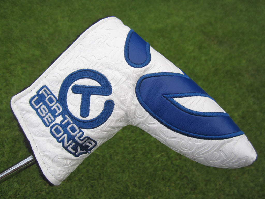 Scotty Cameron Tour Only White & Navy Blue “Tour Rat” Industrial Circle T Headcover