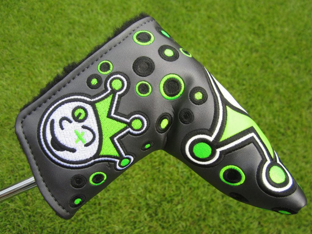Scotty Cameron Grey & Lime Green Jackpot Johnny Custom Shop Blade Headcover