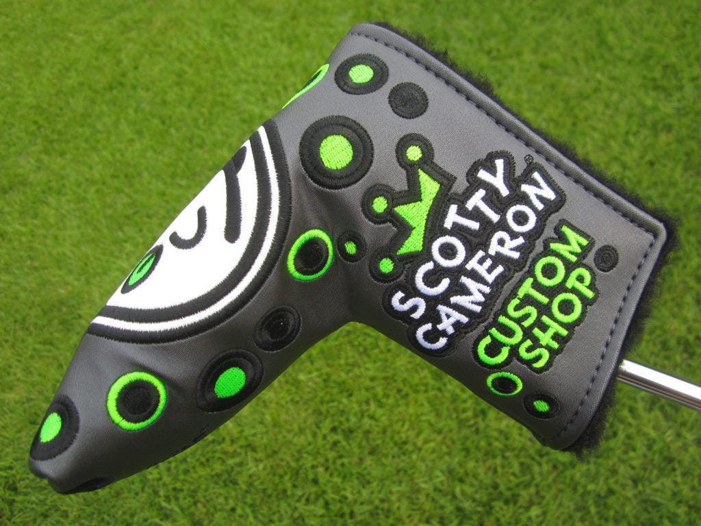 Scotty Cameron Grey & Lime Green Jackpot Johnny Custom Shop Blade Headcover