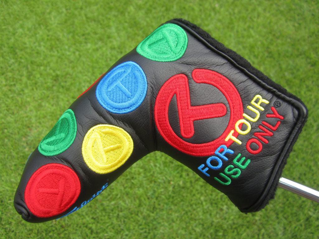 Scotty Cameron Tour Only Black Dancing Rainbow Circle T Blade Headcover