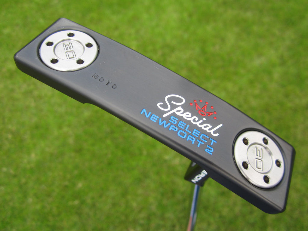 Scotty Cameron Gallery Deluxe MOTO Black Newport 2 Special Select 34″ w/ USA CT Headcover