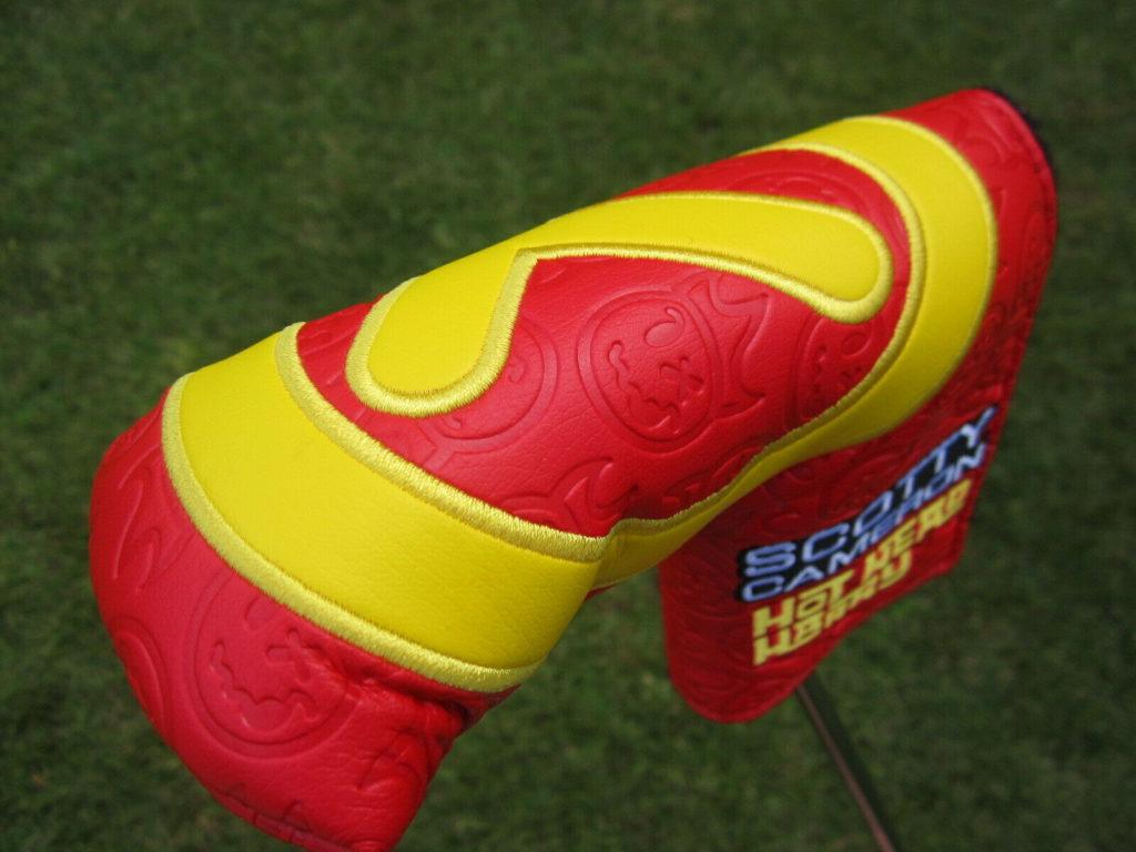 Scotty Cameron Tour Only Red & Yellow “Hot Head Harry” Industrial Circle T Headcover
