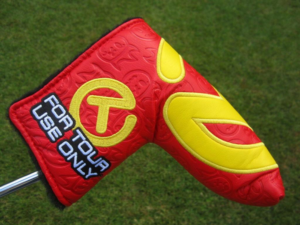 Scotty Cameron Tour Only Red & Yellow “Hot Head Harry” Industrial Circle T Headcover