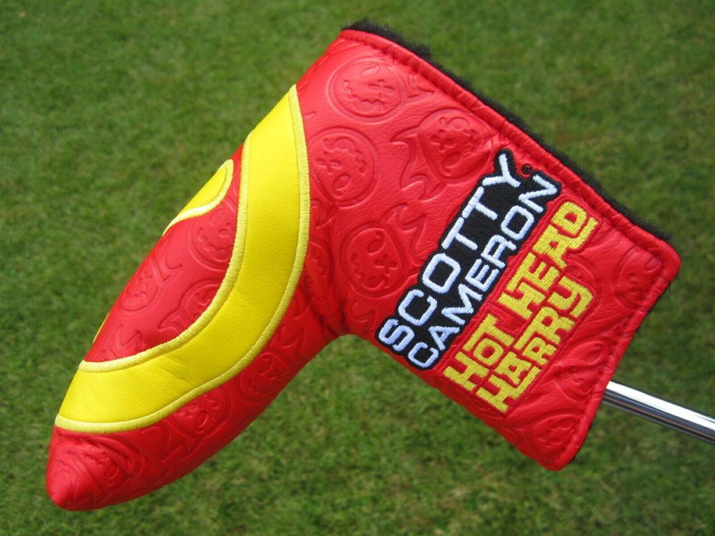 Scotty Cameron Tour Only Red & Yellow “Hot Head Harry” Industrial Circle T Headcover
